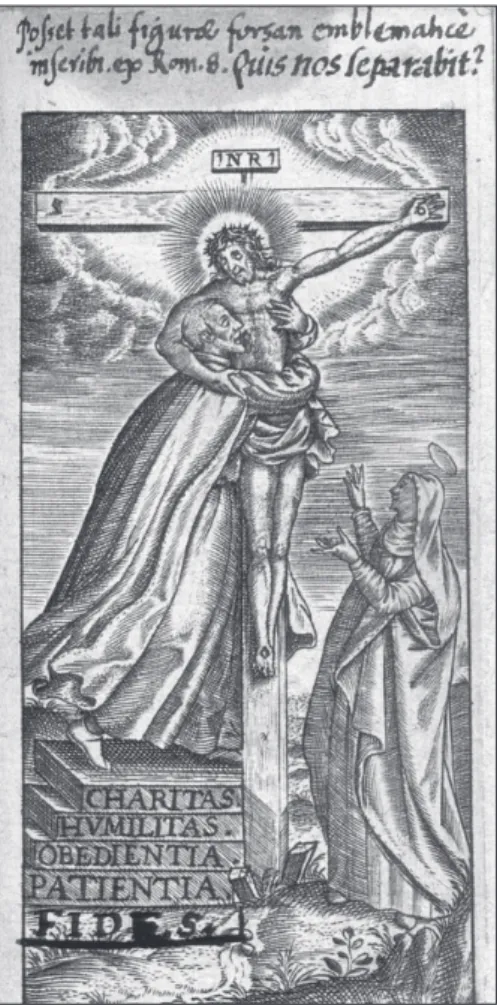 Figure 1 Kempis, De imitatione Christi libri  quatuor, Douai 1608, NkČr BG X 38, f. 158 r