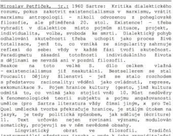 Figure 2 Vladimír Macura: reading note on Miroslav Petříček’s anthology of texts by  J
