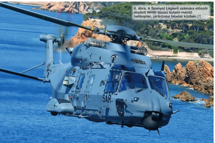6. ábra. A Spanyol Légierő számára először  átadott NH90 típusú kutató-mentő 