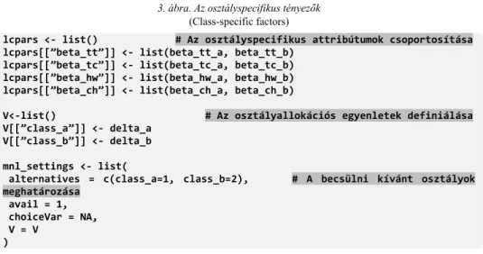 3. ábra. Az osztályspecifikus tényezők  (Class-specific factors) 