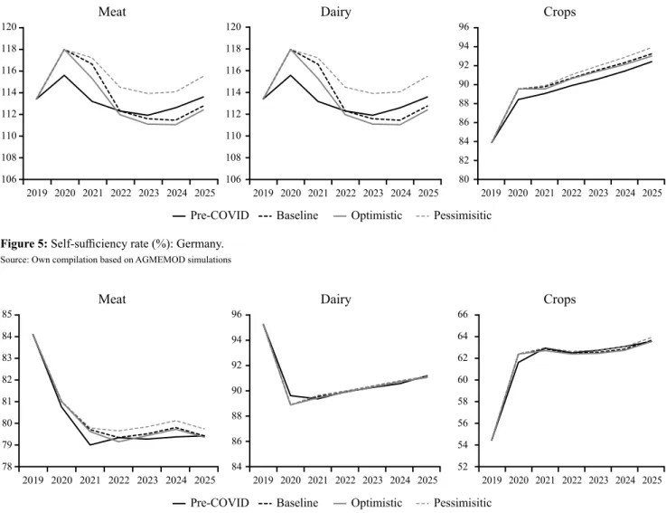 Figure 6: Self-sufficiency rate (%): Italy.