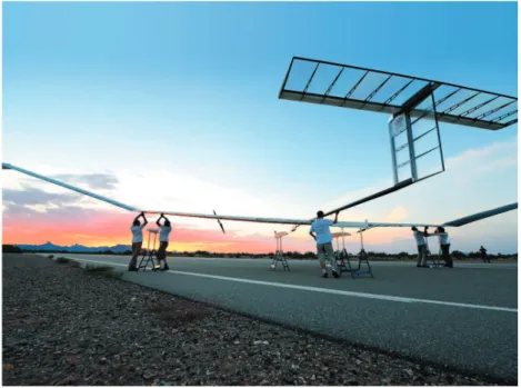 Figure  5: An Airbus Zephyr is being prepared for flight