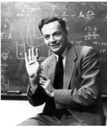 2. ábra: Richard Feynman a Caltech Egyetemen előadás közben. 142