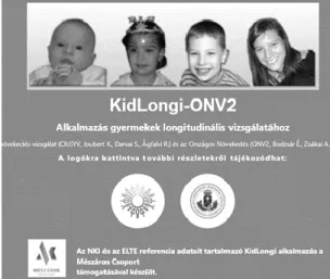 1. ábra: A KidLongi - ONV2 szoftver nyitó oldala a kidlongi.hu felületen. 
