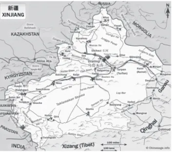 Figure  2: Map Xinjiang Province