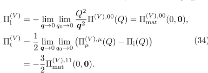 TABLE I. Dirac matrices and couplings to be used in the self-energy formula (37).