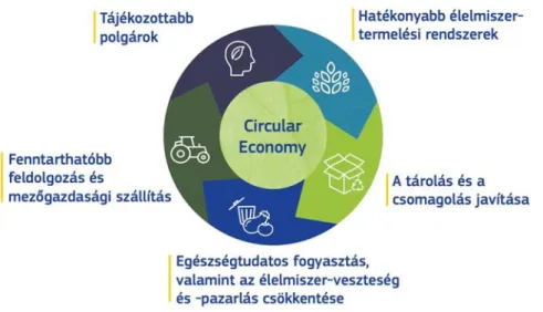 1. ábra. A körforgásos gazdálkodás (Európai Bizottság (2021B)) 