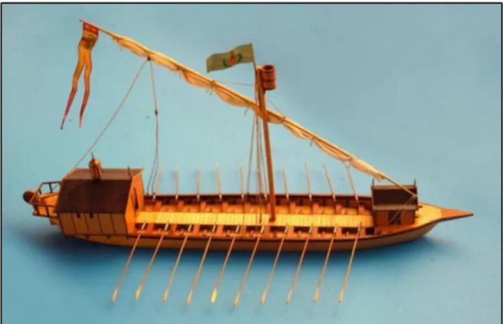 Figure  6.  Reconstruction  of  a  pinnace  from  the  16 th   –  17 th century (Végh, 2016) 4   