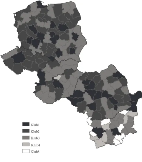 6. ábra. Konvergenciaklubok a KKE-országokban, 2000–2018  (Convergence clubs in the Central and Eastern European countries, 2000–2018) 