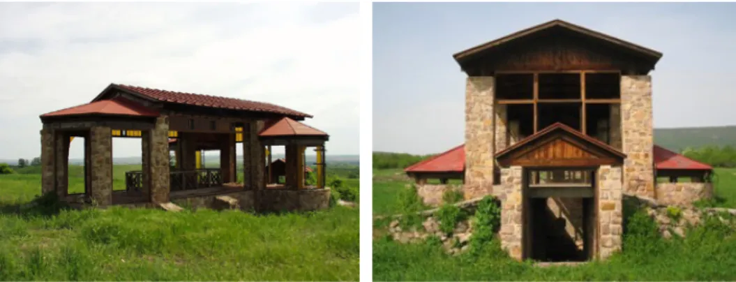 Figure 8 a–b. Mausoleum in Kővágószőlős. (Photo: Tamás Mezős)