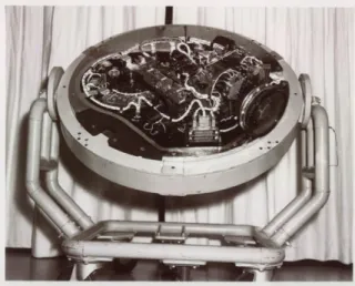 Figure  1:  The  ARGON  camera.  This  3  inch  focal  length camera flying on CORONA satellites was the  primary  global  mapping  device  of  US  Army  Mapping  Service  in  the  first  half  of  1960’s
