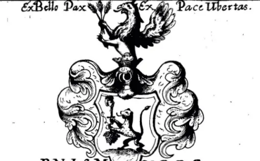 1. kép: A Moró család címere a kötet utolsó lapján