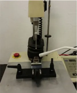 Fig. 1. Set up of the acoustic measurements using SMS TA-XT2