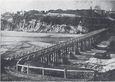 2. ábra. Híd a Piave folyón, Ponte nelle Alpi mellett