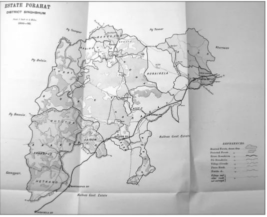 3. térkép. A Porahat Government Estate térképe (forrás: James H. Tayor:  