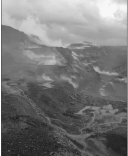 1. kép. A szénbányászat következtében égő  föld alatti tüzek által okozott talajpusztulás  a Dzserria szénemzőn (forrás: Ronny Sen: 