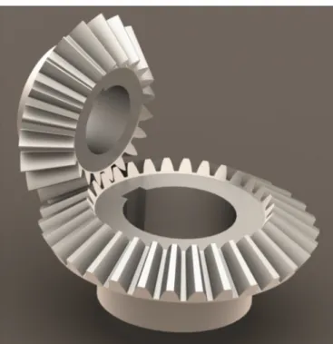 Table 1. Parameters of the designed bevel gear pair.