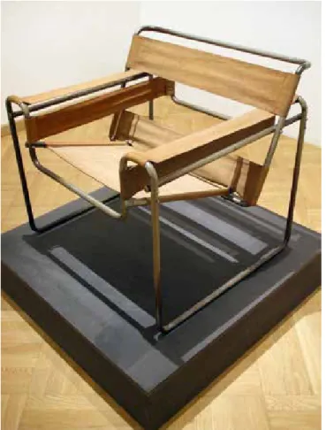 2. ábra. Breuer Marcell: Wassily-szék, 1925 Gyártó: Standard Möbel, Berlin  (Fotó: Ernyey Gyula)