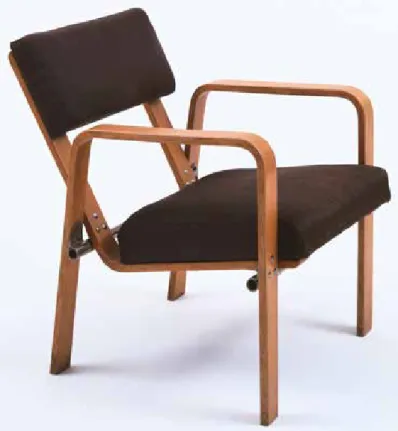 3. ábra. Josef Albers: Kis fotel, 1928. Gyártó: Bauhaus Bútor Műhely, Dessau 