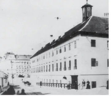 2. ábra Az 1817-ben fölépült „régi Irgalmas Kórház”