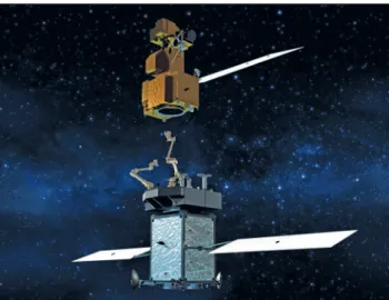 6. ábra. A DARPA Robotic Servicing of Geosynchronous  Satellites program keretében fejlesztett robotkar tesztje  a Naval Research Laboratory-ban