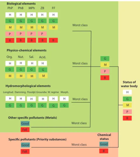 Figure 2. Schematic figure of rating system of surface waters