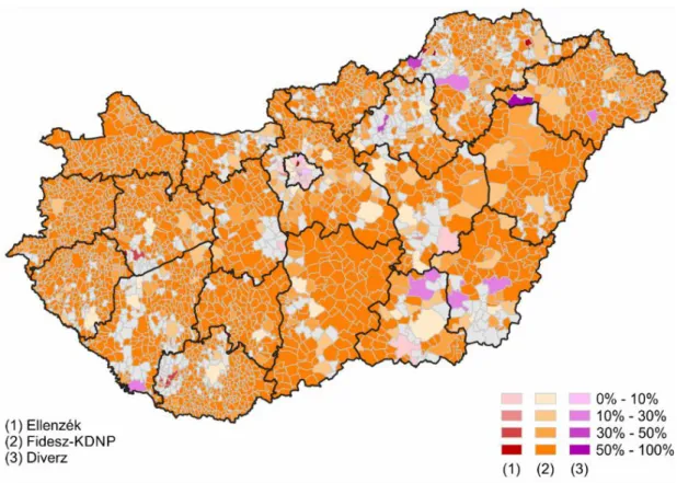 A települések belső differenciálódására példa Budapest térszerkezete is (3. ábra). 