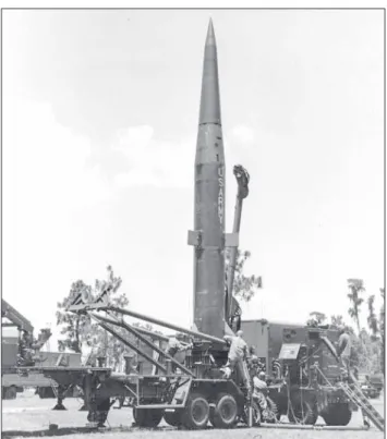 6. ábra. A képen szintén egy Pershing 2 közepes hatótávú  (hadműveleti) ballisztikus rakéta látható