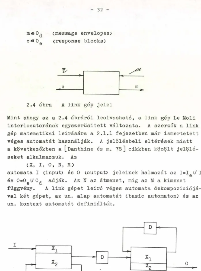 2.5  ábra A  kontext  és  alap  automaták  együttműködése  (vázlat)