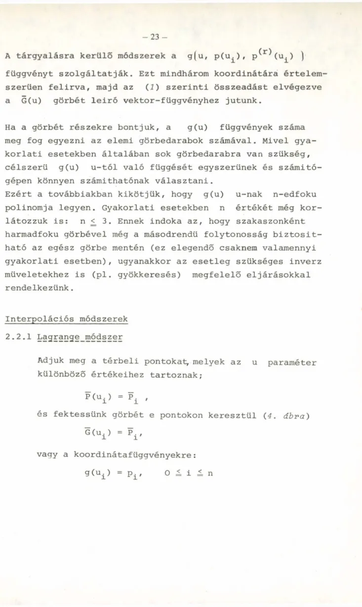 és  fektessünk  görbét  e  pontokon keresztül  (4. ábra) 