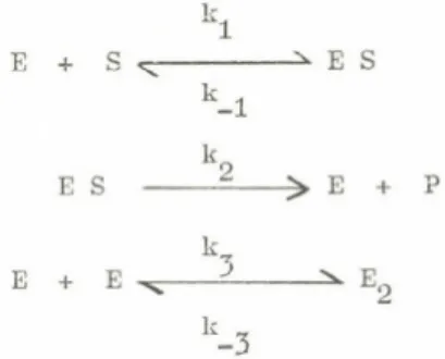 Figure  3  Steady  state  rate  equation  for  a dimerising enzyme.