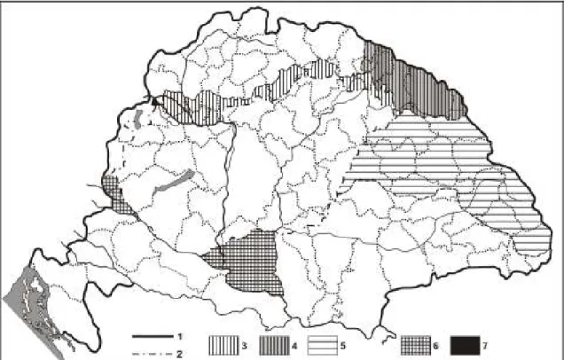 Fig. 1. Territorial changes of Hungary in the 20 th  century (ed. by Z. Hajdú) 