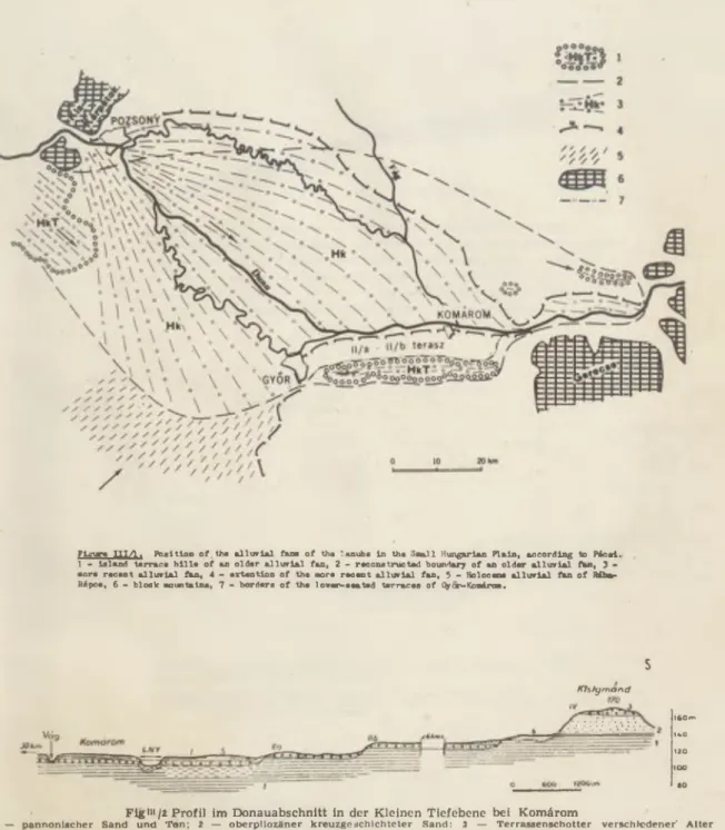 Fig.  w/3  Profil  im  Donauabschnitt  im  Ungarischen  Mittelgebirge,  bei  Dunaalmäs 