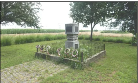 Abb. Nr. 2: Opferdenkmal auf dem Platz des ehemaligen   Zwangsarbeitslagers in Tiszalök