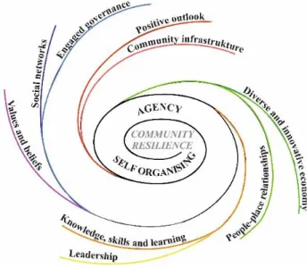 Figure 2. Integrated ‘aggregates’ of community resilience. 