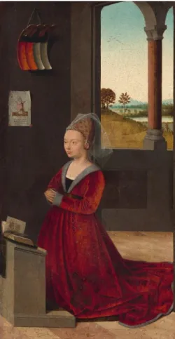 18. Kép Petrus Christus, Wife of a donator, ca. 1450. Web Gallery of Art (részlet). 