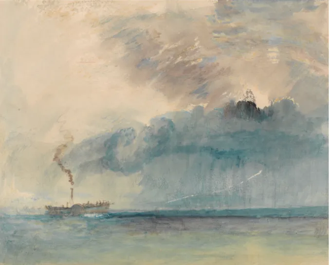 Kép 25. A Paddle-steamer in a Storm, 1841 körül, Yale Center for British Art, Paul Mellon  Gyűjtemény 