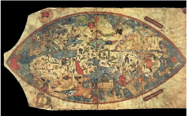 2. kép: Toscanelli világtérképe (1474) 