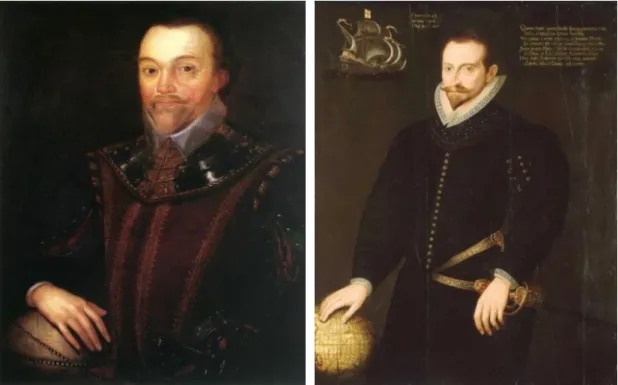 5-6. kép: Sir Francis Drake (balra) és James Lancester (jobbra) 