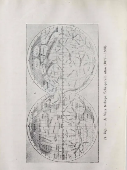 11. kép. —A.Mars térképeSchiaparelli után (1877—1888).