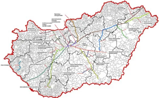 Figure 4: The pipeline network of the Hungarian Oil Company (MOL Plc.). Source: (URL4)