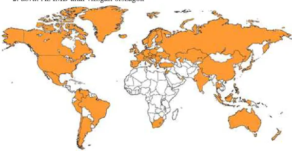 2. ábra. Az IMD által vizsgált országok 