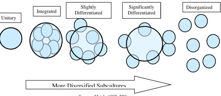 Figure 4: The diversification of subcultures    