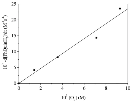 17. Ábra. A reakciósebesség függése a dioxigén koncentrációjától.  