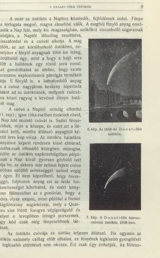 6. kép. Az 1858-iki  D o n a t i-féle  üstökös.