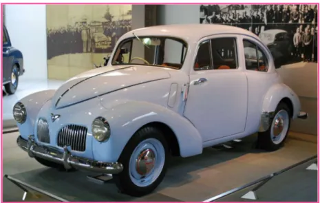 14. ábra:  Toyopet SA, 1947. Ilyen autókat gyártottak először lean szemléletű üzemekben