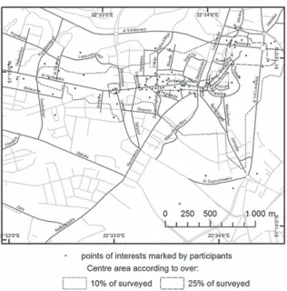 Fig. 6. Distribution of points of interest marked on sketches.