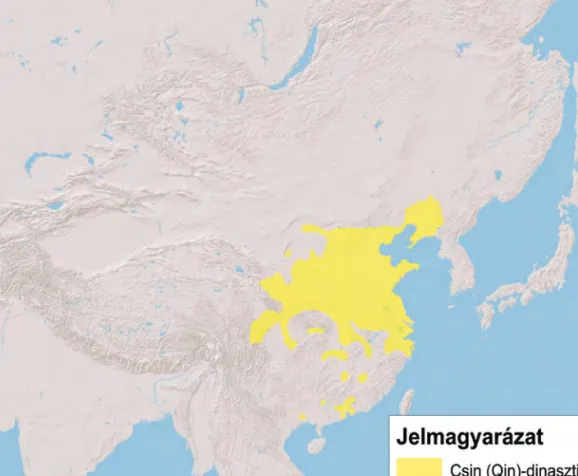 4. térkép: Kína az i. e. 3. század végén Forrás: Varga Ágnes szerkesztése