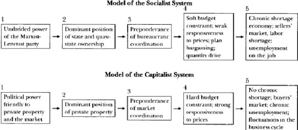 Figure 6. Models of the socialist and capitalist systems 