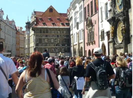 Figure 1 – Tourist overcrowding in Prague (photo by author)